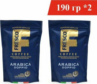 Кофе Arabica Doppio сублимированный с добавлением молотого 190 г