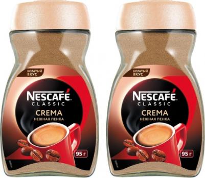 Кофе растворимый Crema, 95 г х 2 шт