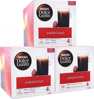 Кофе в капсулах Americano, интенсивность 4, 16 капсул х 3 шт