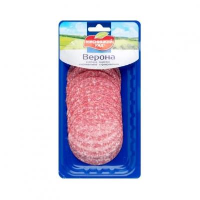 Колбаса Верона сыровяленая полусухая нарезка 90 г – фото 1