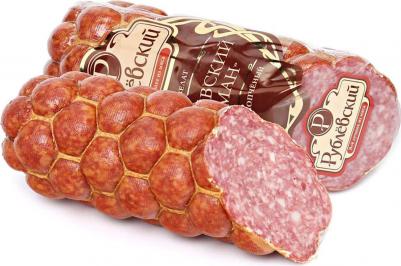 Колбаса варено-копченая Сервелат Гурман, 400 г – фото 2