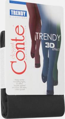 Колготки Trendy, 150 den, с ластовицей, без шортиков, размер 2, серый