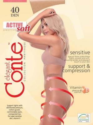 Колготки женские ACTIVE SOFT 40 бежевые 4 – фото 2
