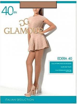Колготки Edera, 40 den, с шортиками, размер 5, бежевый