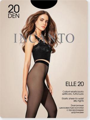 Колготки, 20 den, без шортиков, размер 3, черный