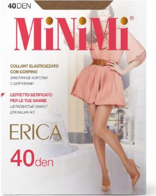 Колготки Erica, 40 den, с шортиками, размер 4, бежевый, коричневый – фото 4
