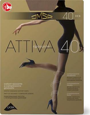 Колготки женские ATTIVA коричневые 5 (XL) – фото 10