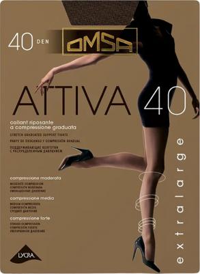 Колготки женские ATTIVA коричневые 6 (XXL) 8308583834329 – фото 4