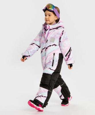 Комбинезон зимний непромокаемый с капюшоном мультицвет, 134, 224BBGA6502 – фото 6
