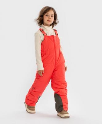 Полукомбинезон зимний водоотталкивающий коралловый, 128, 224BBGMC6702 – фото 1