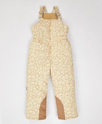 Полукомбинезон зимний водоотталкивающий леопард бежевый, 98, 224BBGMC6703 – фото 1