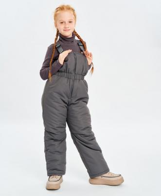 Полукомбинезон зимний водоотталкивающий серый, 128, 224BBGMC6701