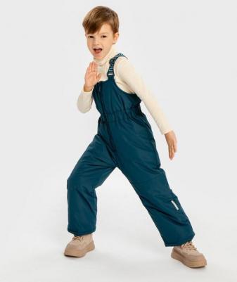 Полукомбинезон зимний водоотталкивающий на бретелях синий, 104, 224BBBMC6701