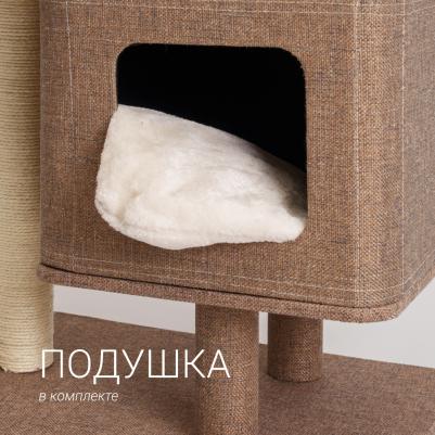 Дом-когтеточка (60х40х96,5 см) для кошек – фото 3
