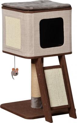 Дом-когтеточка для кошек, 42х42х73,7 см – фото 1