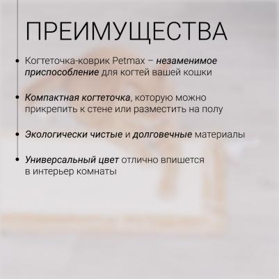Когтеточка-коврик (55х35х1 см) с игрушкой для кошек – фото 7