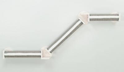 Настенная когтеточка, элемент 2, альпинистская дорожка, 195х78 см, белый/серый