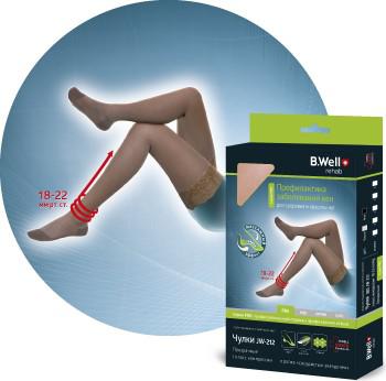 Чулки компрессионные 1 класс компрессии JW-212 Nero р.2 – фото 3