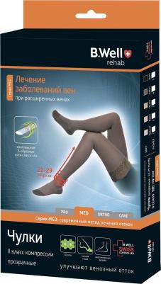 Чулки компрессионные 2 класс компрессии JW-222 Natural р.5 – фото 2