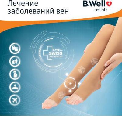 Чулки компрессионные универсальные JW-227, II класс, 22-32 mmHg 7640156396676