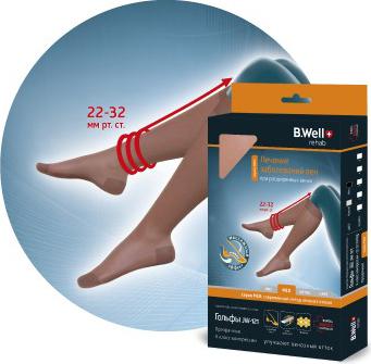 Гольфы компрессионные 2 класс компрессии JW-121 ц. Natural р.2 – фото 6