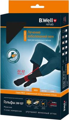 Гольфы компрессионные мужские 2 класс компрессии JW-127 4L Nero – фото 9