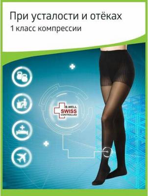 Колготки компрессионные 1 класс компрессии JW-311 Nero р.2 – фото 8