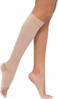 Чулки компрессионные д/леч венозной недостат и лимфостаза вид 1 тип 1 класс 2 р.1 крем – фото 2