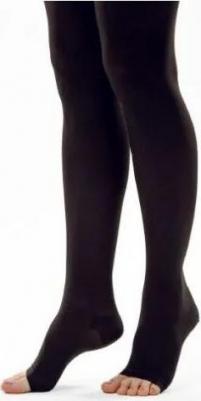 Чулки компрессионные до бедра и силиконом, 1 класс ЧС1(п)-Ч, Черный, Размер 6 – фото 2
