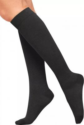 Чулки компрессионные до колена с закрытым мыском ГМ2(п)-Ч, 2 класс компрессии, черный, размер 1 – фото 1