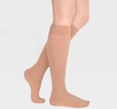 Luomma Idealista ID-210 / Луомма - компрессионные гольфы, удлиненные, 40-44 см, открытый носок, S (II), карамель – фото 3
