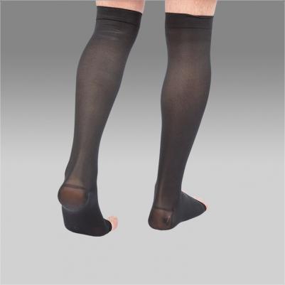 Эргоформа - компрессионные гольфы мужские, открытый носок, размер №4, черные – фото 2