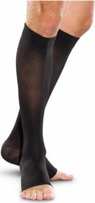 Эргоформа - компрессионные гольфы мужские, открытый носок, размер №4, черные – фото 8