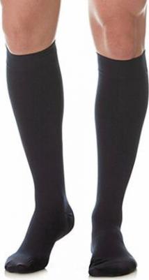 Эргоформа - компрессионные гольфы мужские, размер №2, чёрные, хлопок+синтетика – фото 1