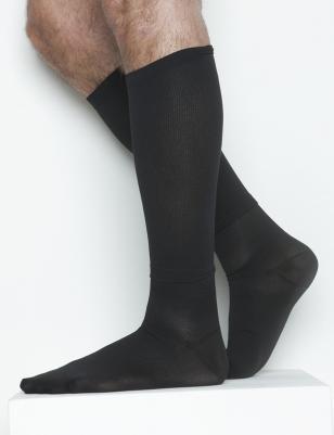 Эргоформа - компрессионные гольфы мужские, размер №2, чёрные, хлопок+синтетика – фото 6