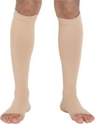 Гольфы мужские компрессионные 322 2 класс компрессии №2, открытый носок, черные – фото 1