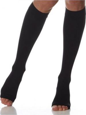 Гольфы мужские компрессионные 322 2 класс компрессии №2, открытый носок, черные – фото 5