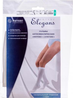 Гольфы антиэмболические компрессионные Elegans класс компрессии 1 р M белые 1 пара – фото 1