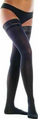 Компрессионные чулки 223 с ажурным верхом 2 класс черные Long M – фото 4