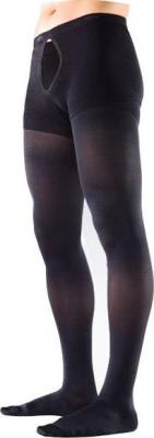 компрессионные колготки, мужские, черные, S – фото 1