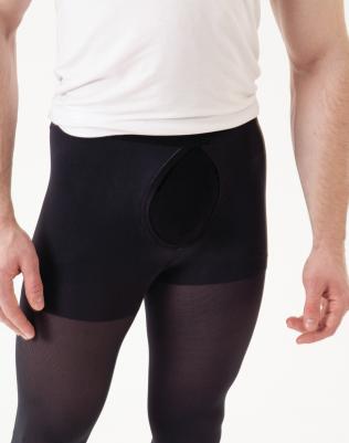 компрессионные колготки, мужские, черные, S – фото 3