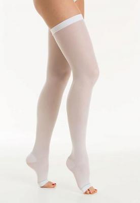 Чулки антиэмболические Стандарт с открыт.носком К1 белые р.S