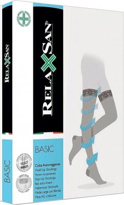 Чулки Релаксан Stay-Up, 140 ден, 2 р, чер – фото 4