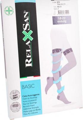 Чулки Релаксан Stay-Up, 140 ден, 2 р, чер – фото 5