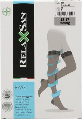 Чулки Релаксан Stay-Up, 70 ден, 3 р, чер – фото 12