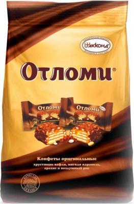 Конфеты Отломи Хрустящие вафли Мягкая карамель Арахис и воздушный рис 360 г – фото 11