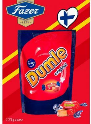 Конфеты Dumle Original мягкий ирис в молочном шоколаде, 120 г