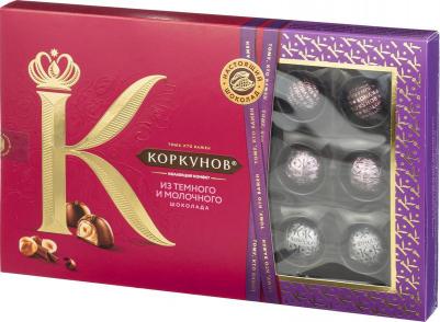 Шоколадные конфеты ассорти темного и молочного шоколада 165 г – фото 4