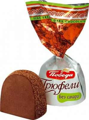 Трюфели шоколадные, посыпанные темным какао, 2 кг – фото 2