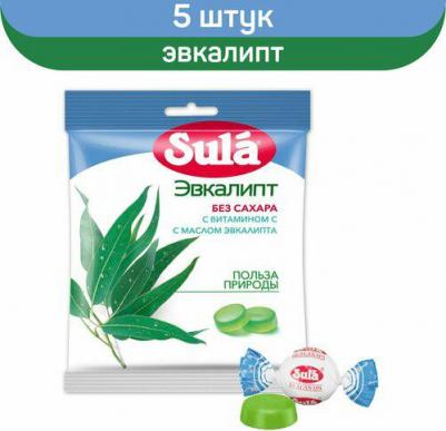Леденцы б/сахара 60г (пак.) (эвкалипт)